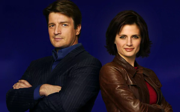 kate beckett Stana Katic Nathan Fillion richard castle Castle (TV Show) HD Desktop Wallpaper | Background Image