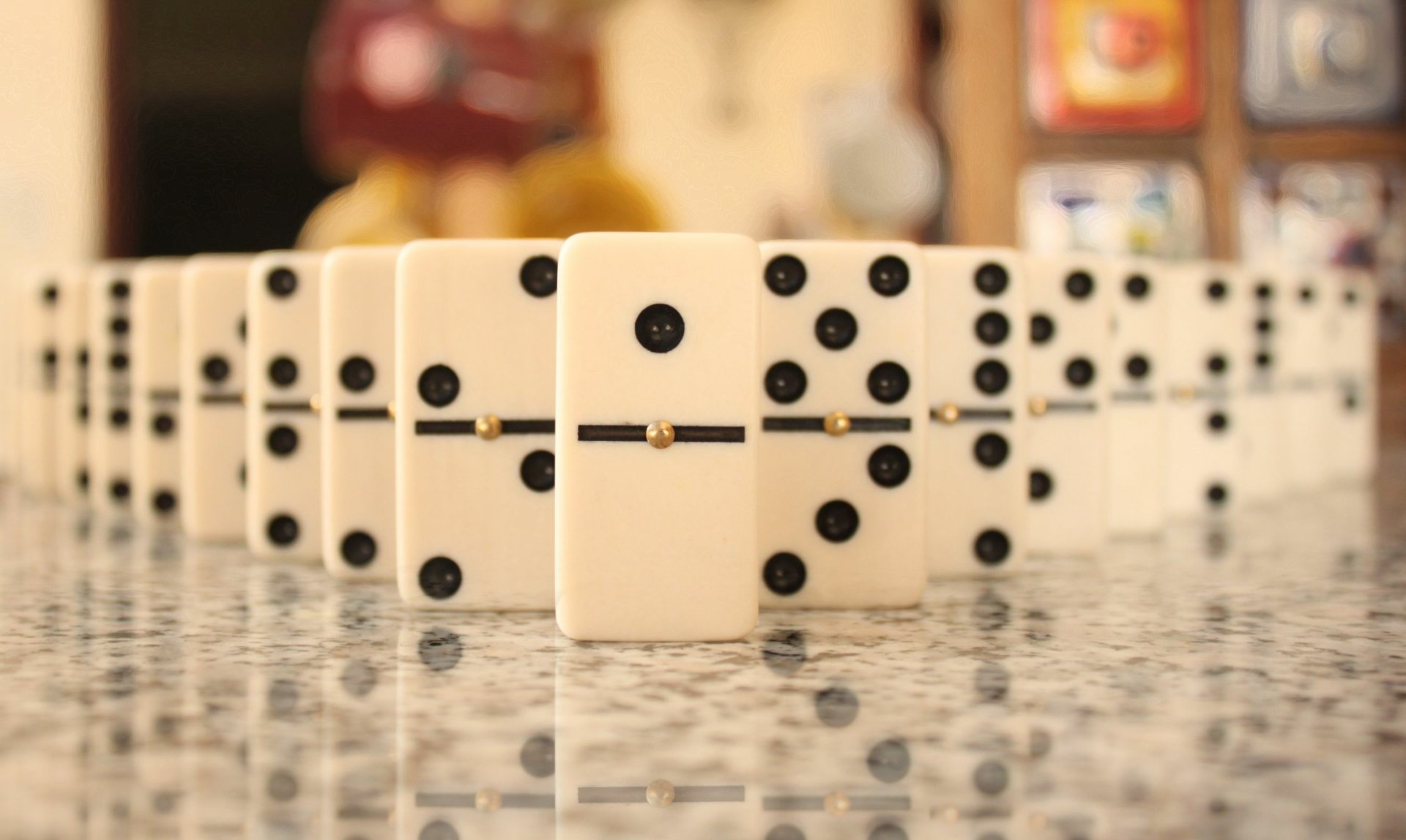 Man Made Dominos HD Wallpaper