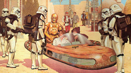 C-3PO stormtrooper movie Star Wars Episode IV: A New Hope HD Desktop Wallpaper | Background Image
