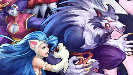 video game Darkstalkers Resurrection HD Desktop Wallpaper | Background Image