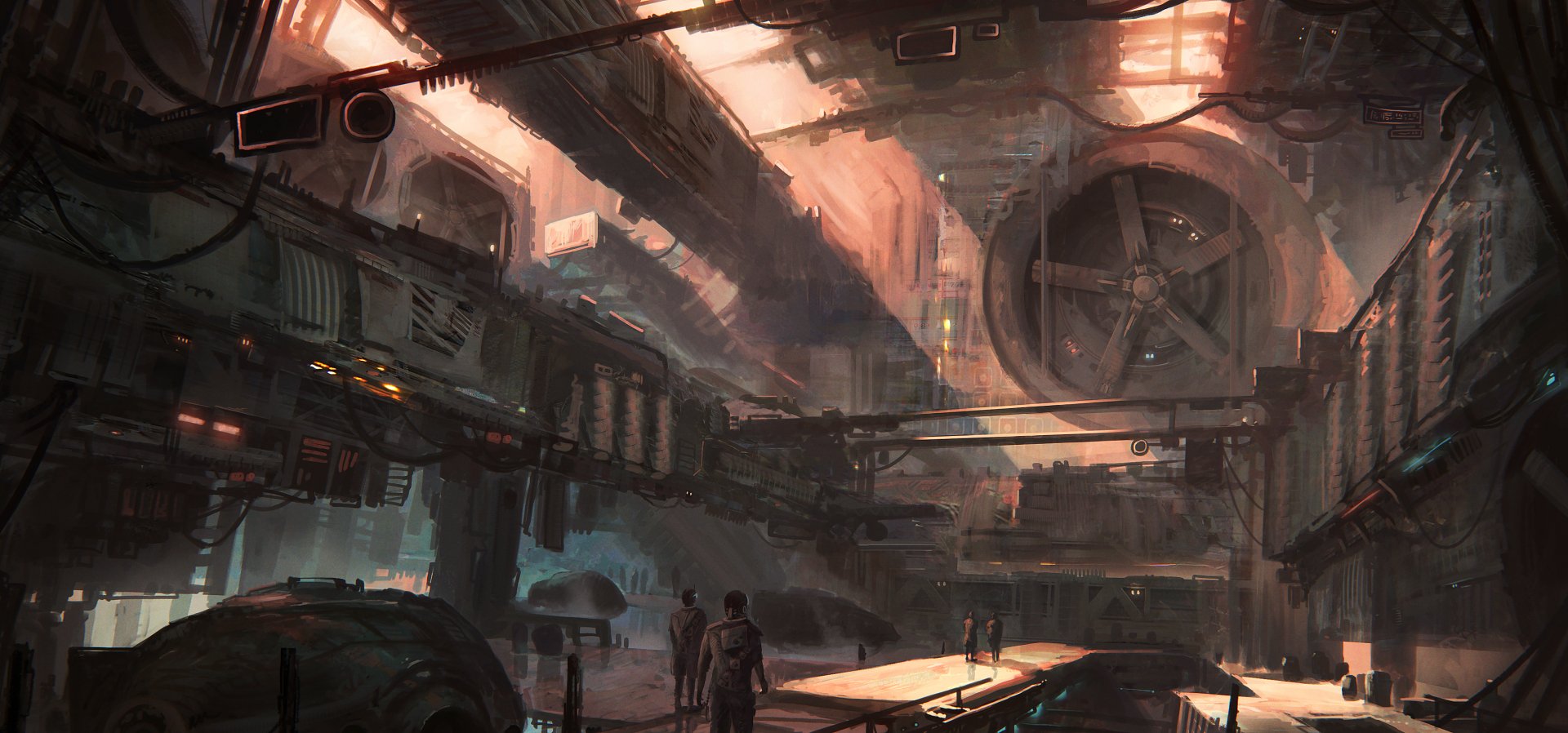 Futuristic Sci-Fi City HD Wallpaper: A Vision of Tomorrow by Leon Tukker