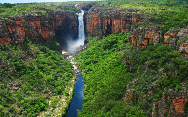  Waterfall in Kakadu National Park in Australia