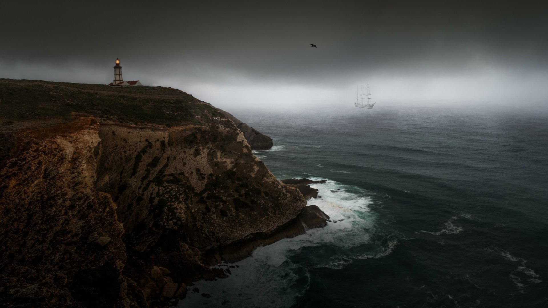 Download Man Made Lighthouse HD Wallpaper | 2560x1440 | Wallpaper Abyss