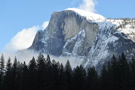  Half Dome in Winter, Yosemite National Park