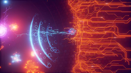 HD desktop wallpaper featuring a vibrant AIPD - Artificial Intelligence Police Department futuristic digital theme.