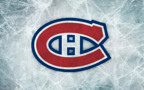 A high-definition wallpaper featuring the Montreal Canadiens logo, set against a textured ice background, celebrating Canada's rich hockey tradition.