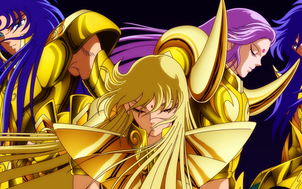 Anime Saint Seiya Gemini Saga Virgo Shaka Aries Mū Scorpio Milo HD Wallpaper | Background Image