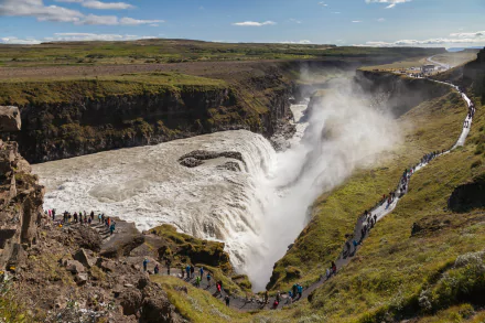  Iceland Waterfall Gullfoss