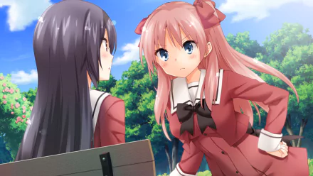 Anime A Kiss For The Petals - Remembering How We Met HD Desktop Wallpaper | Background Image