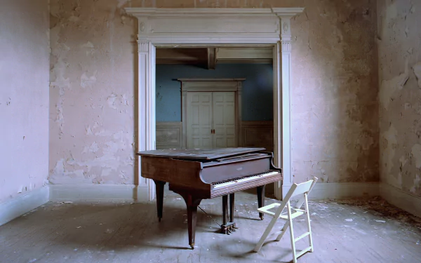 room chair music piano HD Desktop Wallpaper | Background Image