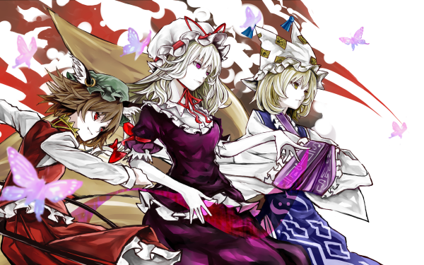 Anime Touhou Chen Ran Yakumo Yukari Yakumo HD Wallpaper | Background Image