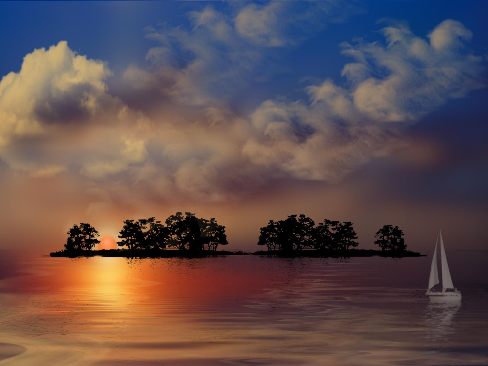 Artistic Sunset HD Wallpaper | Background Image