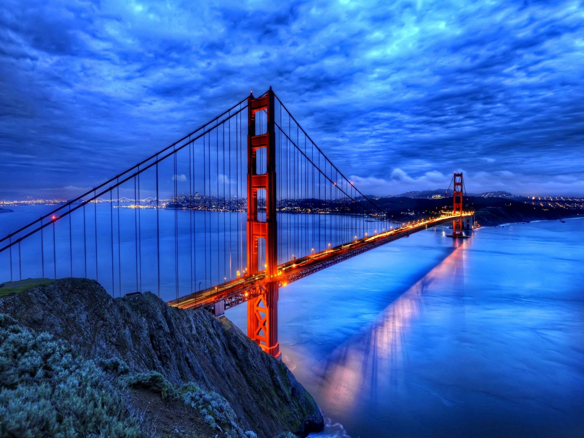 Golden Gate Bridge At Dusk Fondo De Pantalla HD Fondo De Escritorio X ID