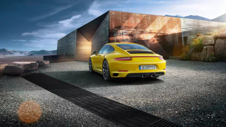 yellow car car Porsche Porsche 911 Porsche 911 Carrera 4S vehicle Porsche 911 Carrera HD Desktop Wallpaper | Background Image