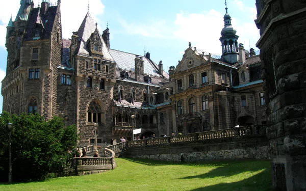 architecture Poland castle man made Moszna Castle HD Desktop Wallpaper | Background Image