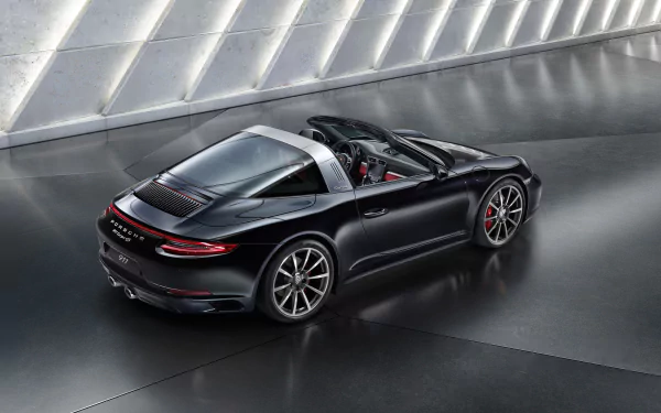 black car car Porsche Porsche 911 vehicle Porsche 911 Targa HD Desktop Wallpaper | Background Image