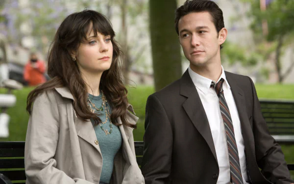 Zooey Deschanel Summer Finn Joseph Gordon-Levitt Tom Hansen movie 500 Days Of Summer HD Desktop Wallpaper | Background Image