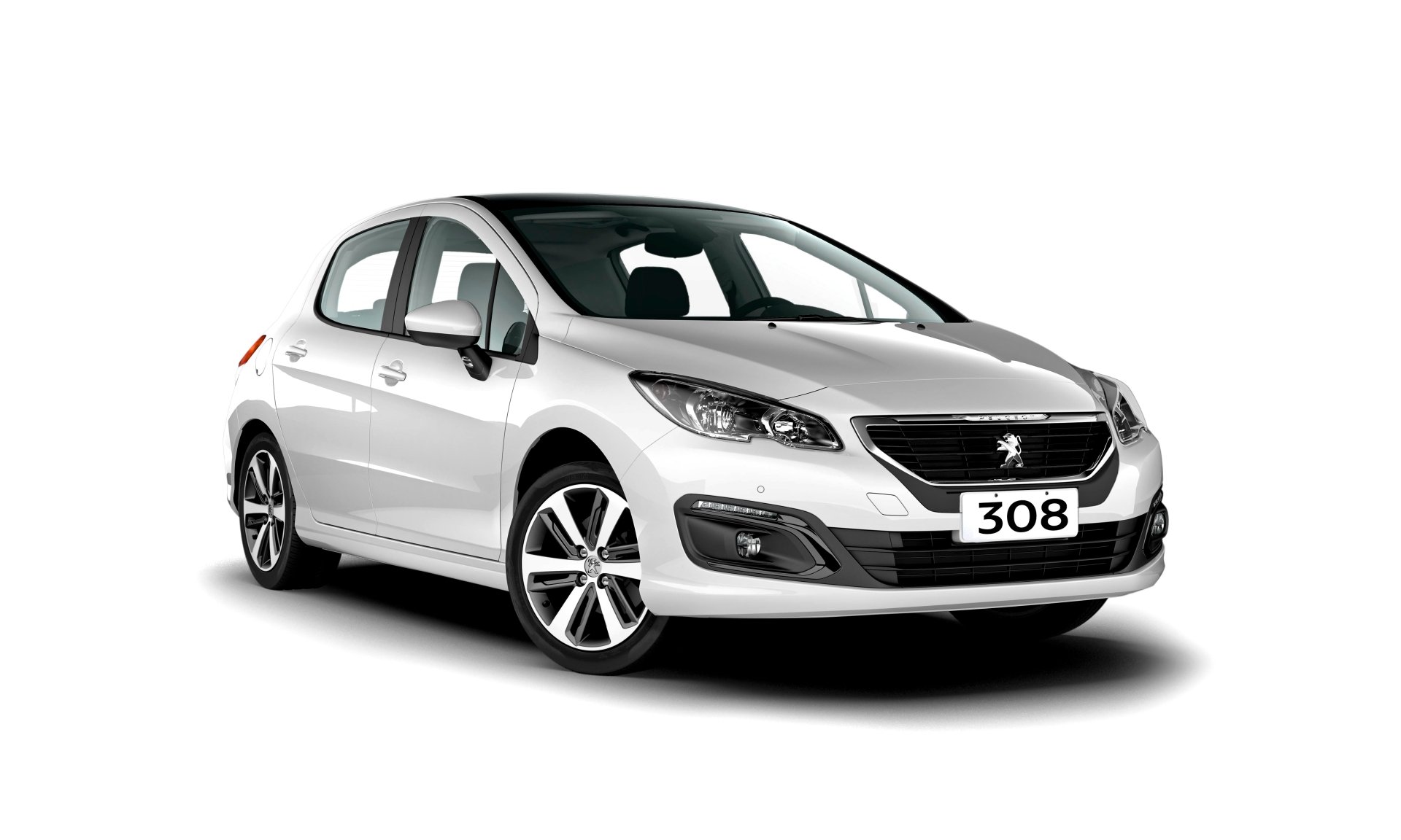 Download White Car Compact Car Car Peugeot Vehicle Peugeot 308 4k Ultra HD Wallpaper