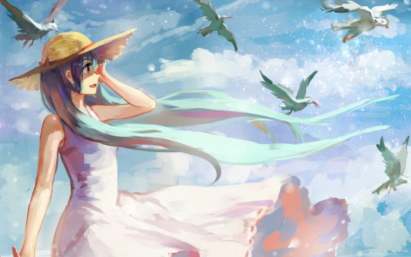 Anime Vocaloid Hatsune Miku HD Wallpaper | Background Image