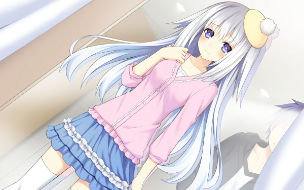 Anime Date A Live Maria Arusu Purple Eyes White Hair Long Hair Skirt HD Wallpaper | Background Image