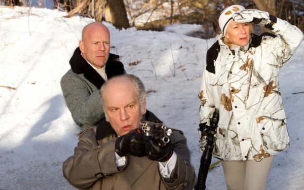 Movie RED Frank Moses Bruce Willis Marvin Boggs John Malkovich Helen Mirren Victoria HD Wallpaper | Background Image