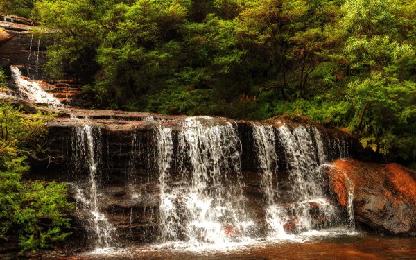 Nature Waterfall Waterfalls Australia Wentworth Falls HD Wallpaper | Background Image