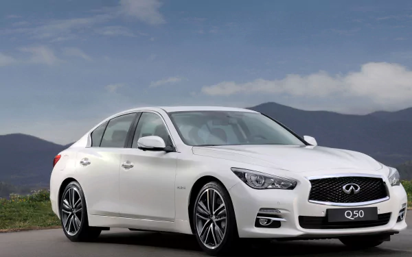 car white car Infiniti vehicle Infiniti Q50 HD Desktop Wallpaper | Background Image