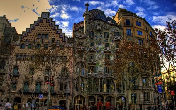 Photography HDR Barcelona Spain Building Architecture City HD Wallpaper | Background Image
