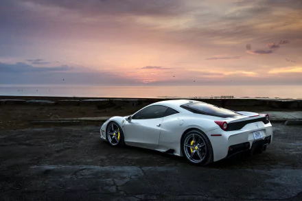 car white car supercar Ferrari vehicle Ferrari 458 HD Desktop Wallpaper | Background Image
