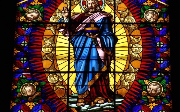 Photography Stained Glass Window Colorful Colors Religious Religion HD Wallpaper | Background Image