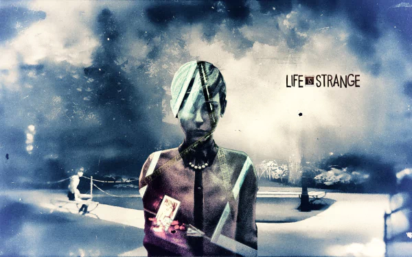 HD PC desktop wallpaper featuring Victoria Chase from the video game Life Is Strange, with a moody, artistic background and the game title displayed.