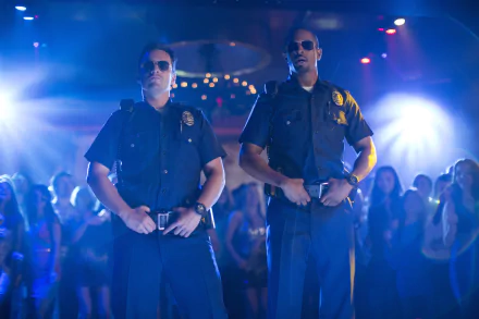 Justin Chang Damon Wayans Jr. Ryan Davis Jake Johnson movie Let's Be Cops HD Desktop Wallpaper | Background Image