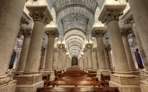  Inside Church in Madrid, Spain