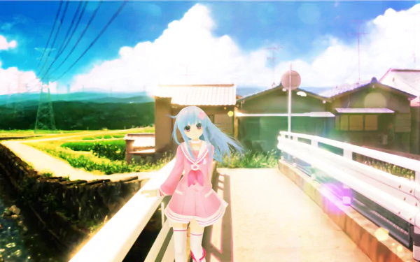 Hyperdimension Neptunia Victory blue hair pink eyes Nepgear (Hyperdimension Neptunia) video game Hyperdimension Neptunia HD Desktop Wallpaper | Background Image
