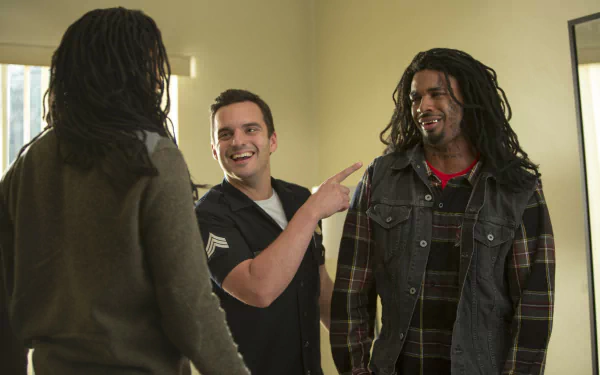 Justin Chang Damon Wayans Jr. Ryan Davis Jake Johnson movie Let's Be Cops HD Desktop Wallpaper | Background Image