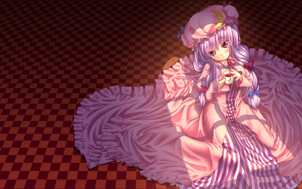 Patchouli Knowledge Anime Touhou HD Desktop Wallpaper | Background Image