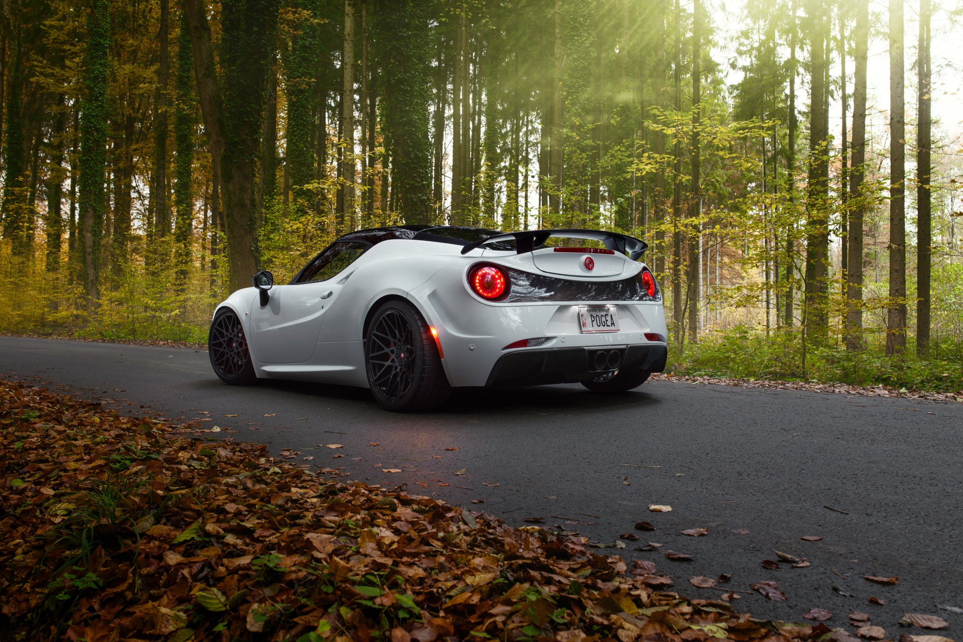 Download Car White Car Supercar Alfa Romeo Vehicle Alfa Romeo 4C 4k Ultra HD Wallpaper