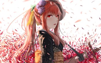 Anime Girl Wallpaper Red Hair gambar ke 9