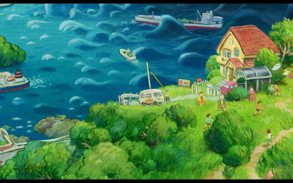 Anime Ponyo HD Desktop Wallpaper | Background Image