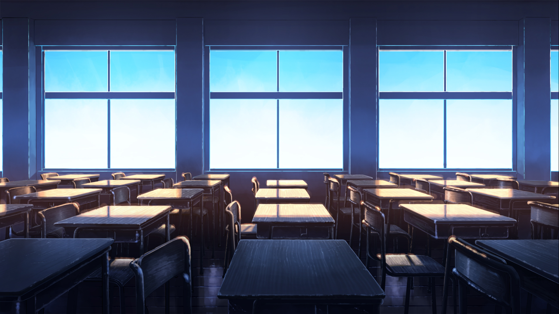 Anime Classroom HD Wallpaper by Aratascape