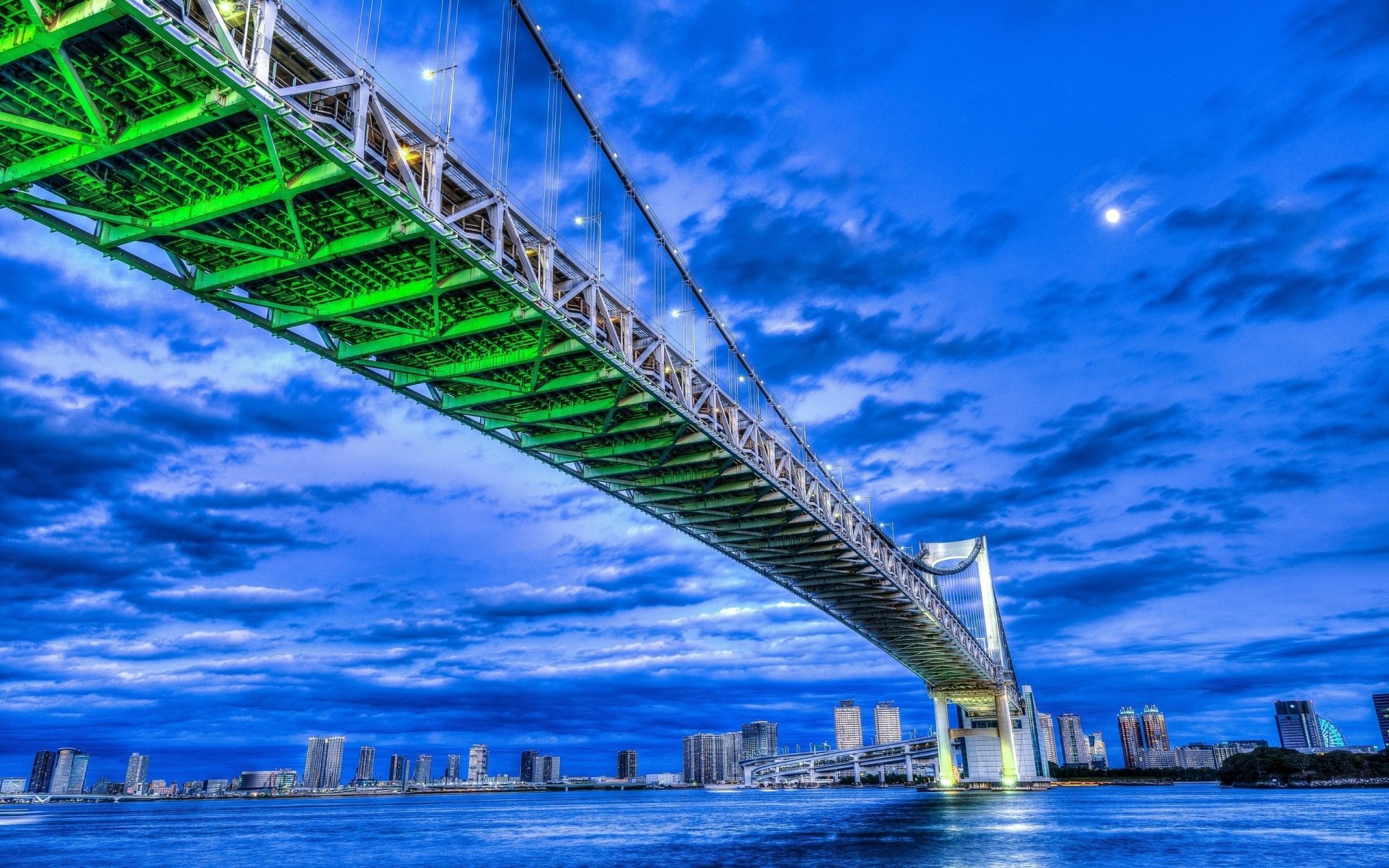 Download Japan Tokyo City Bridge Man Made Rainbow Bridge HD Wallpaper