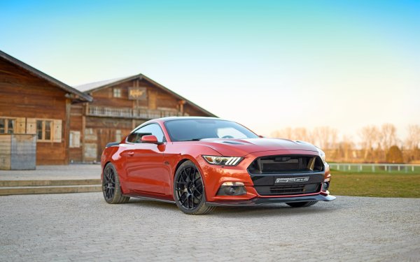 Vehicles Ford Mustang Ford Orange Car Car Muscle Car HD Wallpaper | Background Image