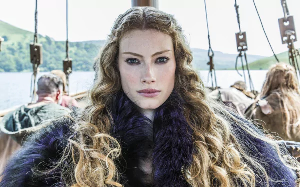 Princess Aslaug Alyssa Sutherland TV Show Vikings (2013) HD Desktop Wallpaper | Background Image