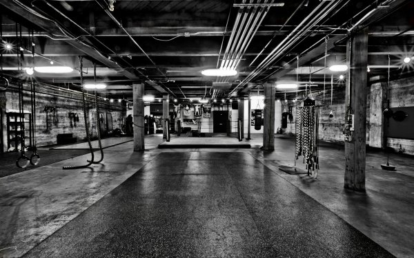 Sports Gym Boxing Black & White HD Wallpaper | Background Image