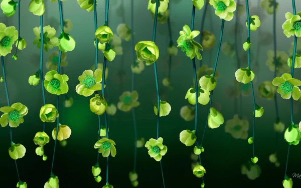  Green Blossoms by MaDonna