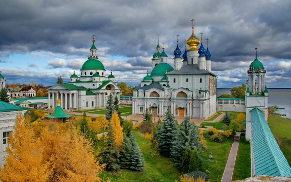 Religious Church Churches Man Made Russia Cathedral Dome Tree HD Wallpaper | Background Image