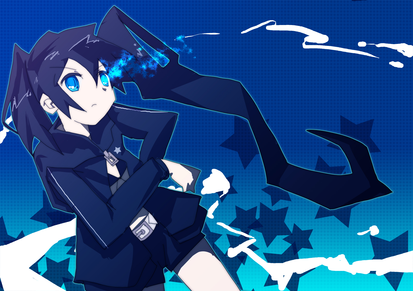 black rock shooter and rin