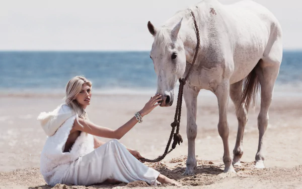horse blonde model American Celebrity Devon Windsor HD Desktop Wallpaper | Background Image