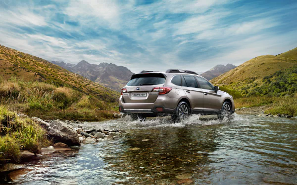 silver car car SUV Subaru vehicle Subaru Outback HD Desktop Wallpaper | Background Image