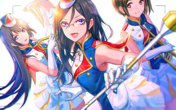Asuka Tanaka Kaori Nakaseko Kumiko Oumae Reina Kousaka Anime Sound! Euphonium HD Desktop Wallpaper | Background Image